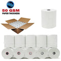 Thermal Receipt Paper Rolls 3-1/8" x 230' for POS Printers - 50 Rolls