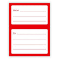 Universal Address Mailing Label Stickers - Self-Adhesive Handwritten Labels for Envelopes and Shipping - Pack of 50