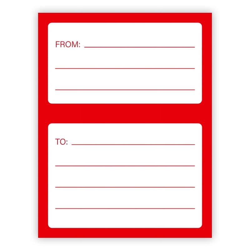 Universal Address Mailing Label Stickers - Self-Adhesive Handwritten Labels for Envelopes and Shipping - Pack of 50