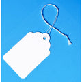 Bulk Pack of 500 White Merchandise Tags with String - 2 3/4 x 1 11/16 Inches