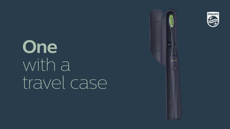 Portable Electric Toothbrush with Travel Case and Battery - Multiple Colors