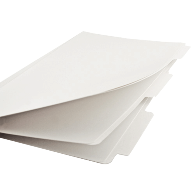White 11x17 Filing Folders Pack of 60 - Office Organization Documents