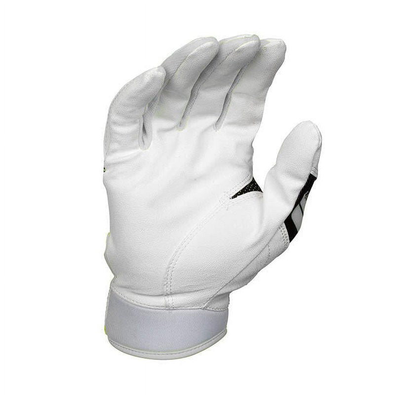 Youth Fastpitch Softball Batting Gloves - Lightweight Synthetic Palm White