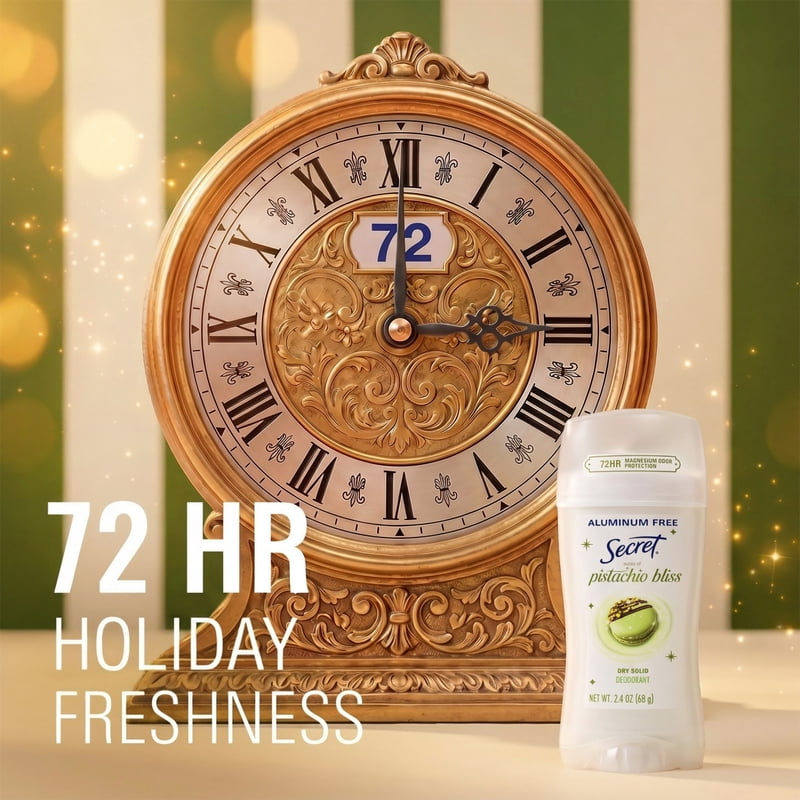 Aluminum Free Holiday Deodorant for Women - Pistachio Bliss 2.4 oz