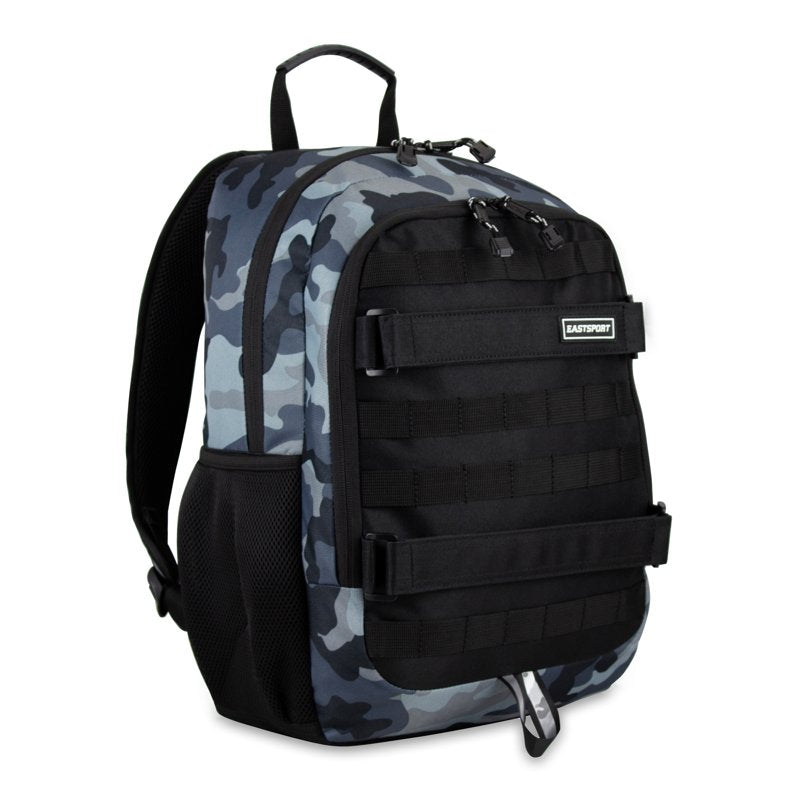 Skater Backpack with Skateboard Straps and Multiple Compartments - Rugged & Durable