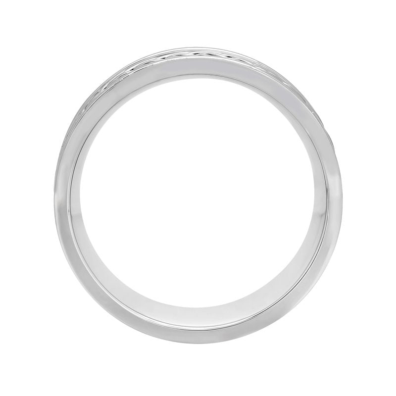 Men's Stainless Steel Braided Wedding Band - Hypoallergenic, Tarnish Resistant
