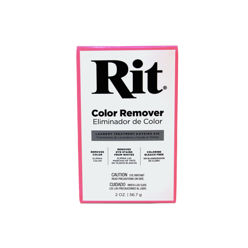 Color Remover Powder Laundry Treatment 2 Oz Pack of 2 - Fabric Dye & Stain Remover