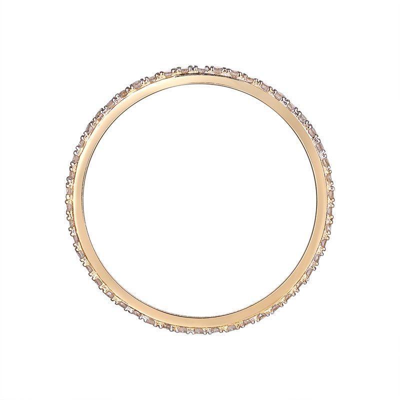 Diamond Eternity Band 1/4 CTW 14K Gold Wedding Ring for Women