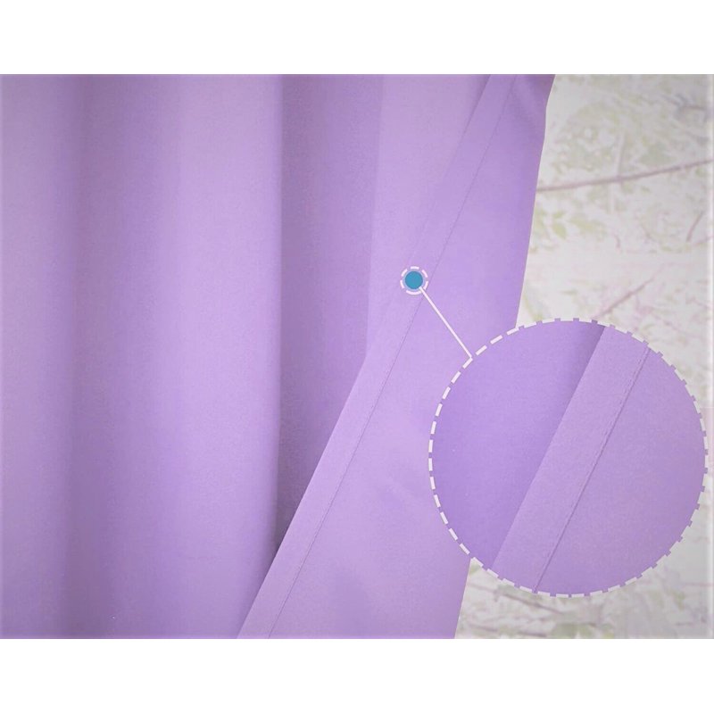 Blackout Thermal Valance Curtain for Window, Unlined Short Rod Pocket 54x18 in