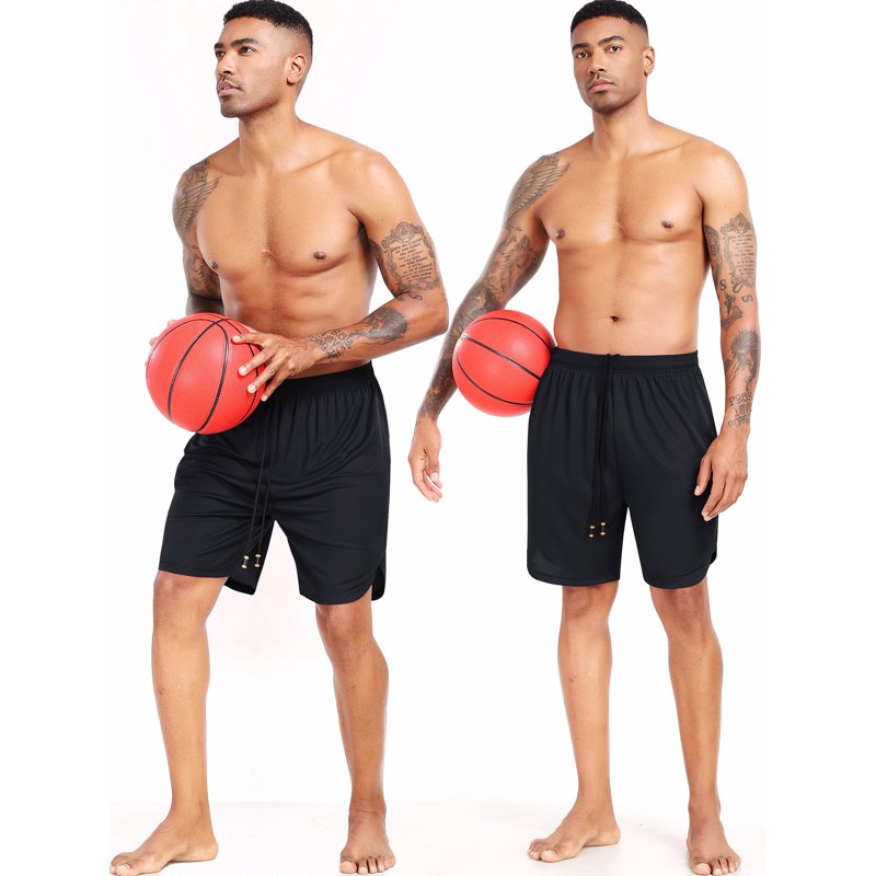 Men's 2-in-1 Athletic Running Shorts with Pockets - Breathable Quick-Dry Gym Shorts