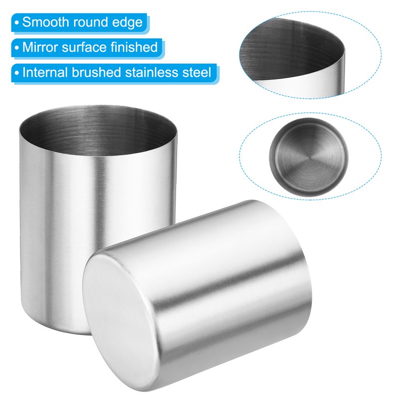 Stainless Steel Desk Organizer Cup - Pen & Makeup Brush Holder, Multiple Colors
