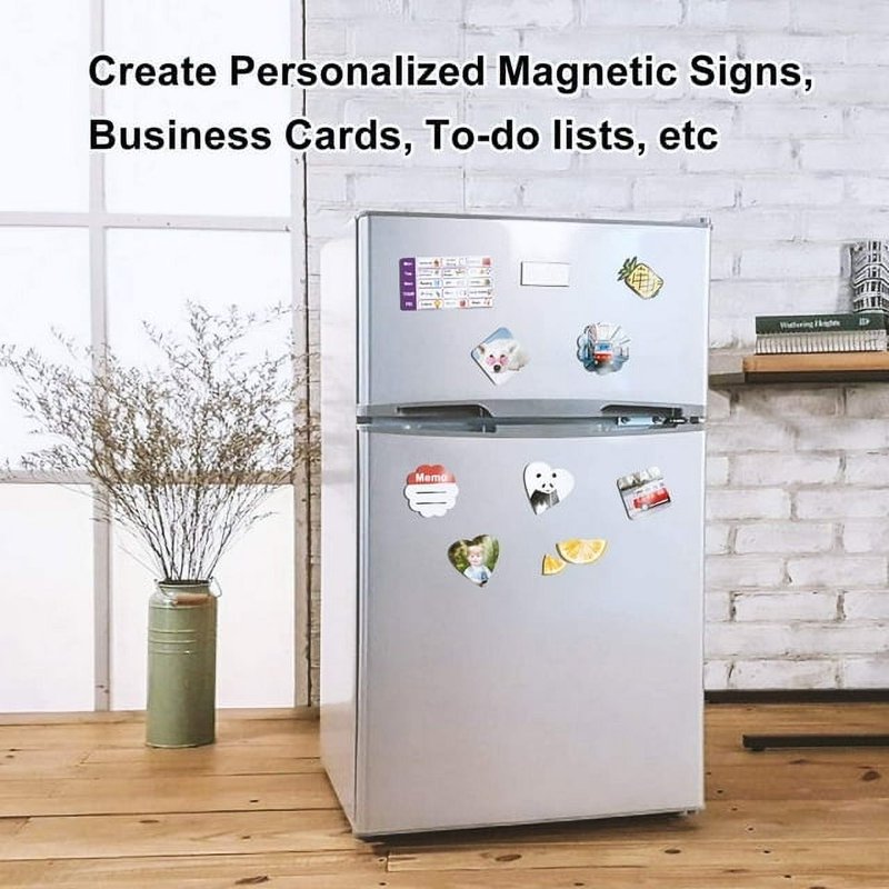 Stone City Printable Magnetic Sheets 8.5x11 Matte (5 Sheets) for Inkjet + Laser Printers - DIY Signs, Crafts, Photo Albums