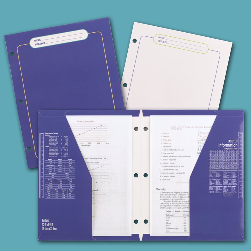 Paint Splatter Binder for School or Office Organization - 1 Inch Metal Rings