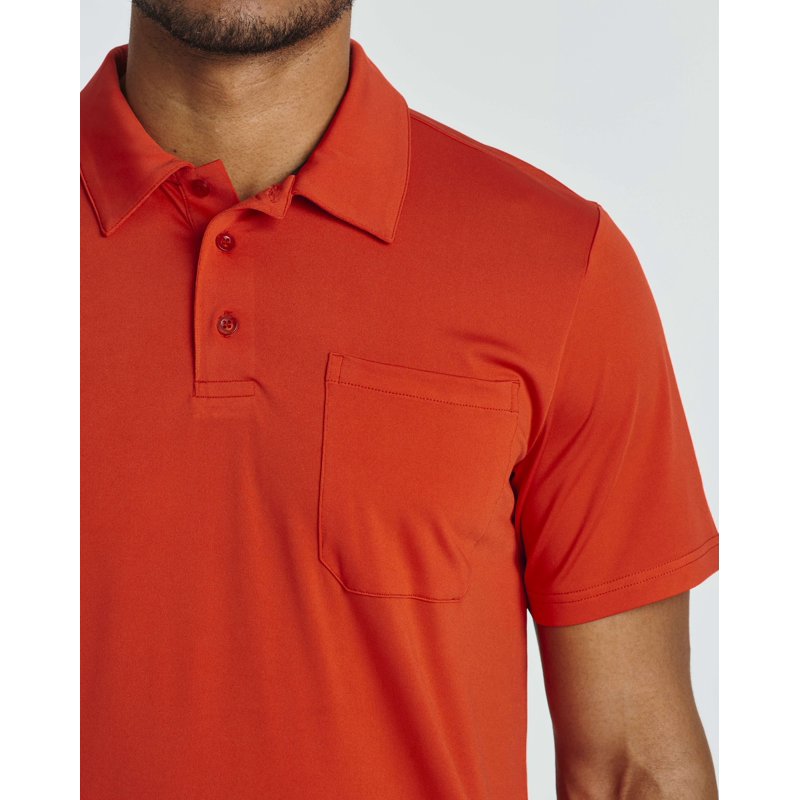 Real Essentials 4 Pack Men's Short Sleeve Pocket Polo Shirts - Dry-Fit Moisture-Wick (Big & Tall) - Set 4