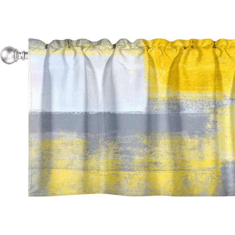 Kitchen Valances Window Treatments - Modern Half Curtain for Living Room & Bedroom
