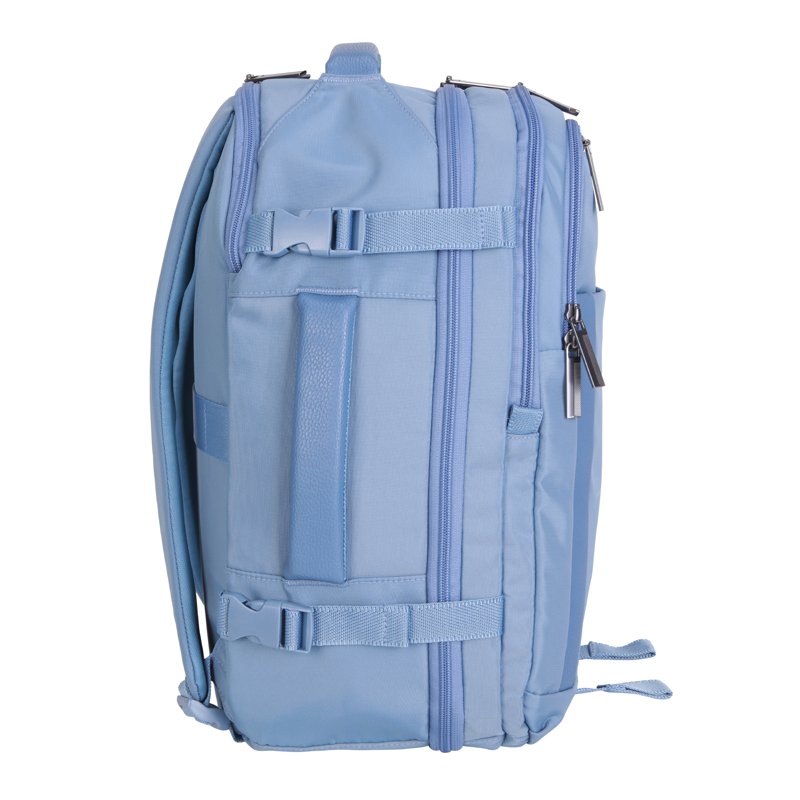 18-Inch Nylon Travel Backpack with Laptop Sleeve & Multiple Compartments