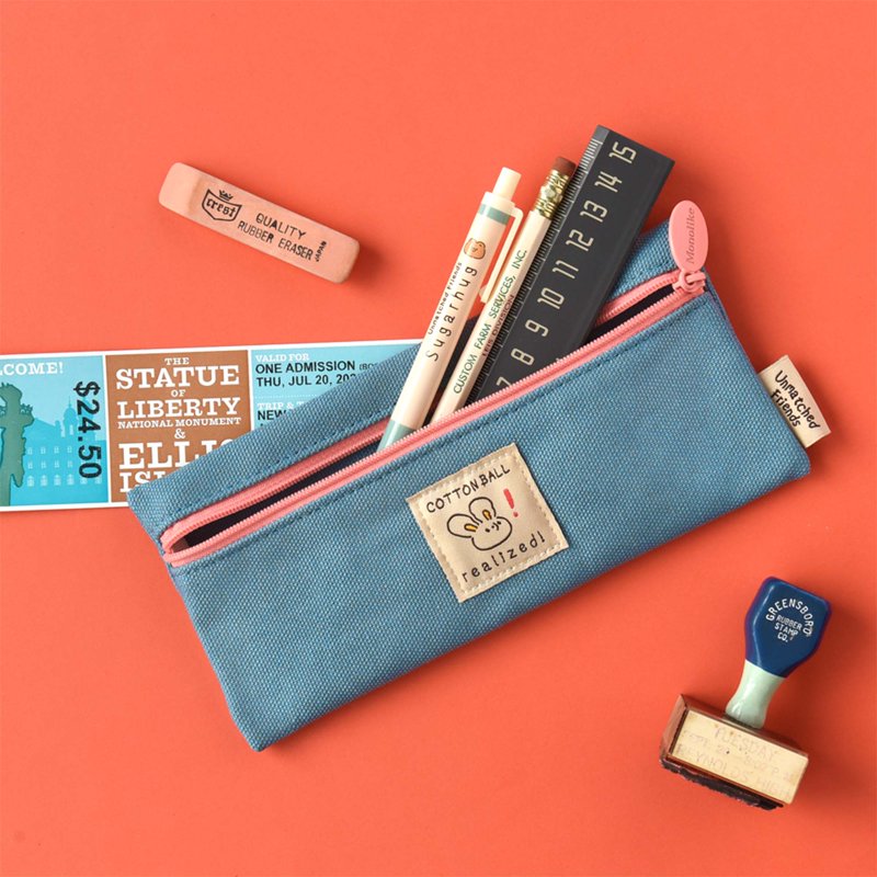 Vintage Pencil Case with Unmatched Friends Design, Portable & Stylish