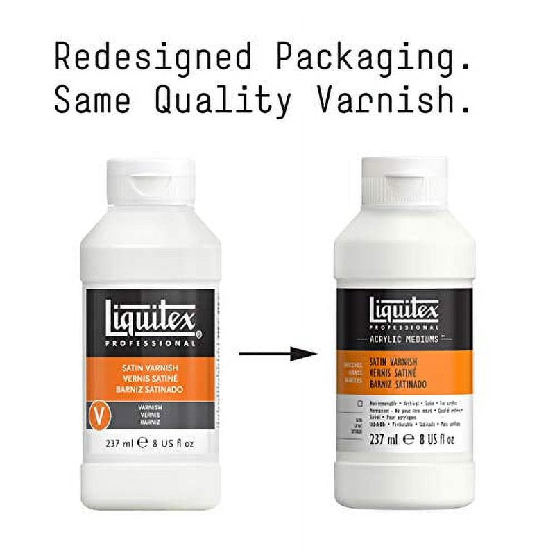 Liquitex Satin Varnish - 8 oz. Acrylic Paint Protective Finish