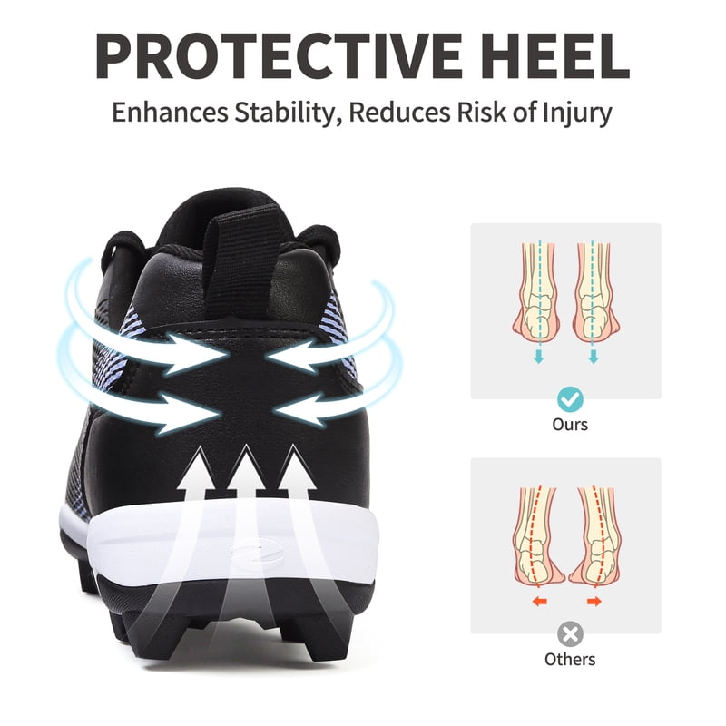 Unisex Lightweight Baseball & Softball Cleats - Non-Slip Athletic Shoes for Outdoor and Indoor Sports
