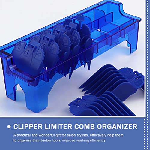 Beaupretty Clipper Guard Holder Storage Box for Hair Clippers and Combs Organizer for Barbers and Hair Salons Tool Easy Access to Limiter Combs Style