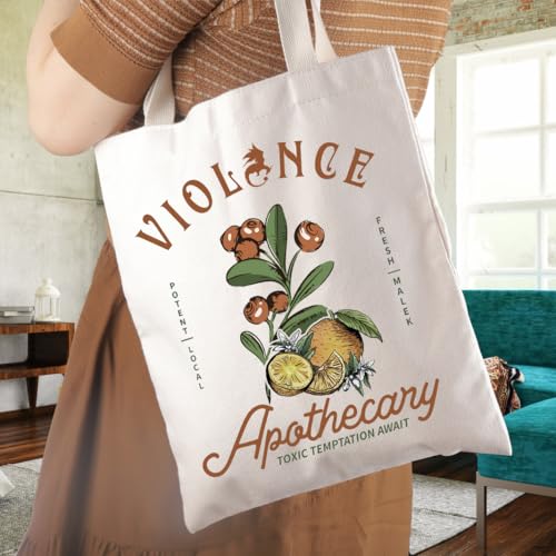 WCGXKO Dragon Rider Book Lover Gift Violence College Violet Sorrengail Bookish Tote Bag