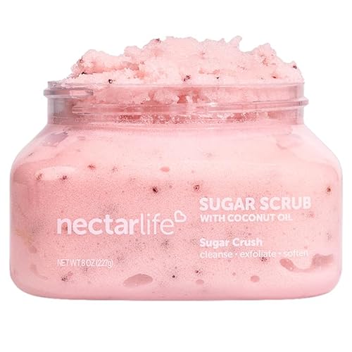 Sugar Body Scrub 8 oz, Moisturizing and Exfoliating Scrub for Nourishing Essential Body Care, Gift For Her (Sugar Crush)
