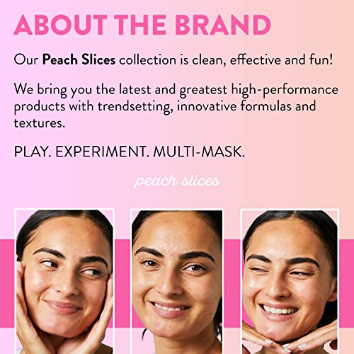 Peach Slices Acne Exfoliating Toner, Clarifying Cleanser & Oil-Free Moisturizer Acne Fighting Bundle | All Skin Types | Vegan & Cruelty Free