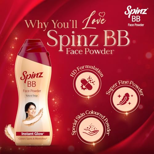 Spinz BB Talc, instant glow cover spots & blemishes 100g