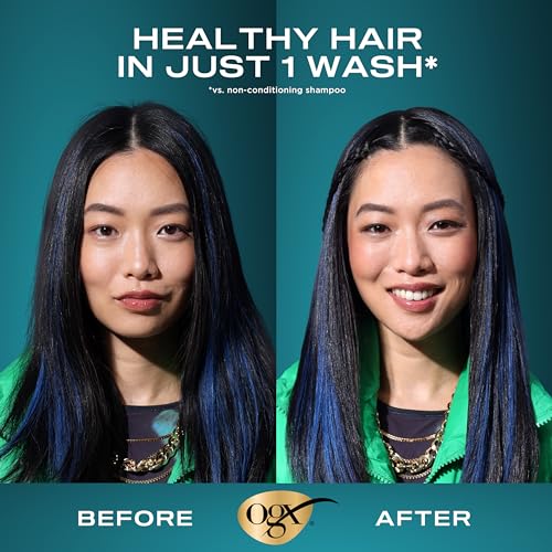 OGX Renewing + Argan Oil of Morocco Conditioner, Damage Repairing Conditioner + Argan Oil to Help Strengthen & Repair Dry, Damaged Hair, Travel Size, TSA-Compliant, 3 fl. oz