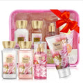 Bath and Body Gift Set for Women & Girls, Rose 4PCS Set for - Shower Gel, Body Lotion, Body Mist, Exfoliating Scrub, Personal Portable Body Care Travel Set