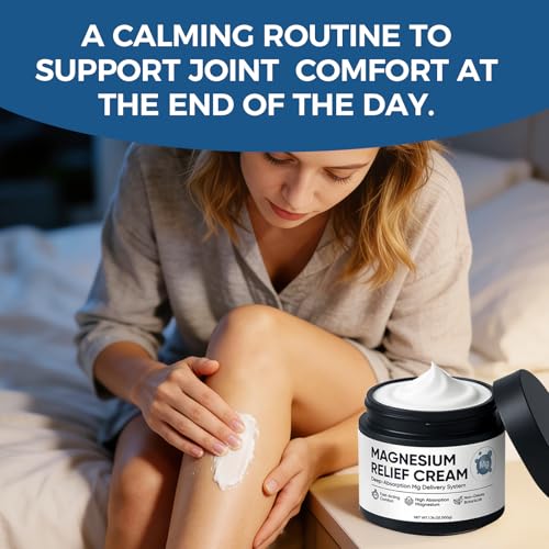 Magnesium Joint Relief Cream ? Deep Absorption Formula for Muscle & Joint Comfort ? Fast-Acting, Non-Greasy Body Lotion for Neck, Back & Legs, 1.76oz(2)