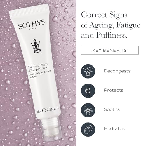 SOTHYS Anti-Puffiness Cryo Roll-On| Eye Roller Gel for Dark Circles, Puffy Eyes | Firming Undereye Care for Women