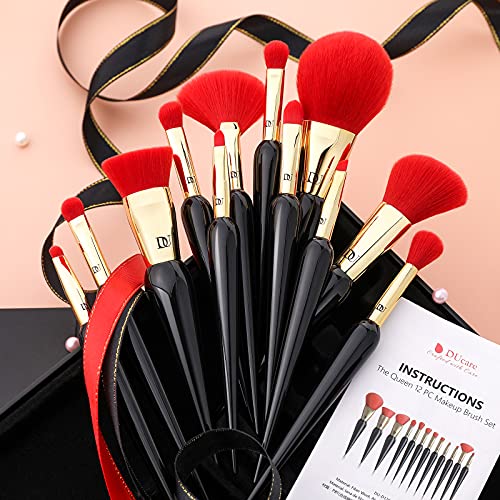 DUcare Makeup Brushes 12Pcs +DUcare Makeup Brush Organizer