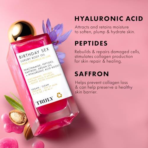Truly Luxury Body Oil | Hydrating & Illuminating with Natural Shimmer | For Smooth, Glowing Skin and Long-Lasting Fragrance