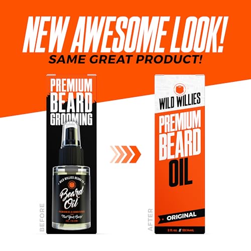 Wild Willies Complete Beard Grooming Kit for Men - Includes 5 Piece Grooming Kit, PROGRO Shampoo Wash & Conditioner, & Premium Hair Oil for Daily Use, Beard Growth & Hydration