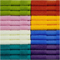 Cleanbear Wash Cloths for Your Body 24-Pack Washcloths Soft Cotton Face Cloths, Large Shower Wash Cloth Set (8 Colors 13¡± x 13¡±) 100% Cotton Small Towels for Bathrooms and Guestroom