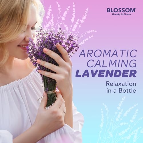 Blossom Skincare Moisturizing and Hydrating Body Oil, Dry Oil Infused wtih Real Flowers, 4floz/120ml, 2 Pack Bundle, Coconut/Lavender