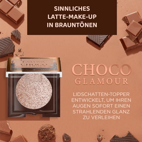Eveline Cosmetics CHOCO GLAMOUR MONO EYESHADOW N01 MOON SPARKLE. Luxuary, highly shimmering EYESHADOW for wet or dry applications., pink