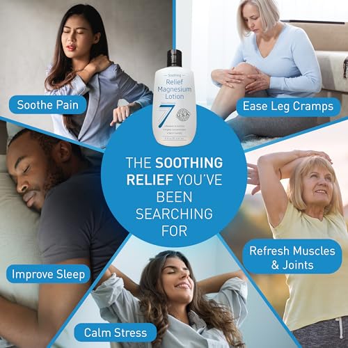 Seven Minerals Natural Magnesium Cream & Soothing Magnesium Lotion