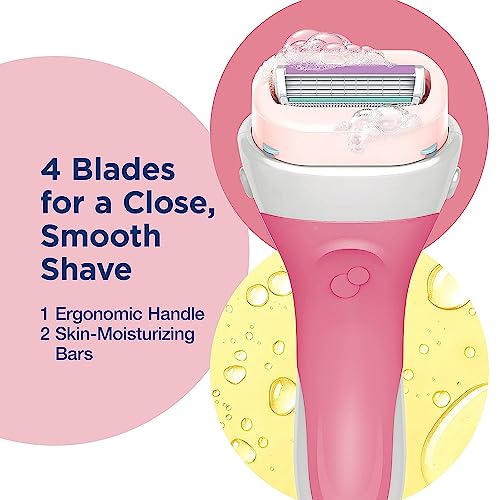 Schick Intuition Lemon Renewing Moisture Women Razor Refill Cartridges, New Version 2022 (Lemon 12 Count (4Pack))