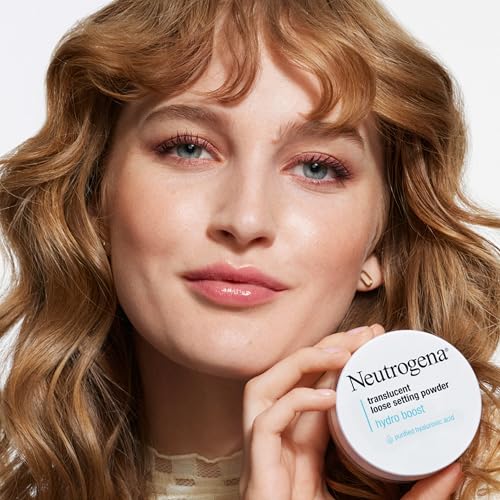 Neutrogena Hydro Boost Translucent Loose Setting Powder with Purified Hyaluronic Acid for Smooth Skin, Blurs Imperfections and Sets Makeup, Lightweight Face Powder, .44 oz