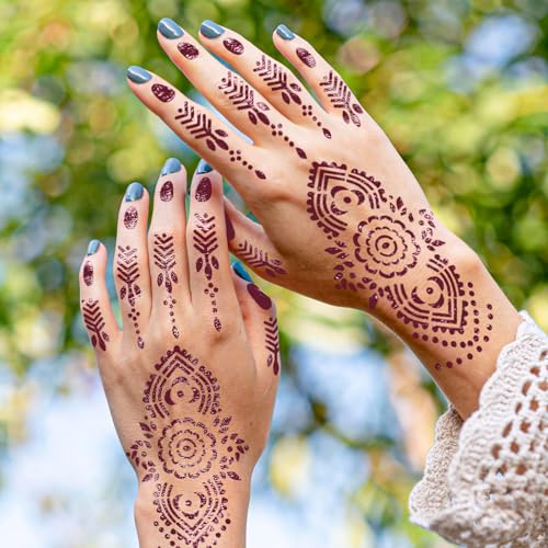 10 Temporary Tattoo Stencils 94 PCS Stencils Realistic, Tattoo Stencils for Face Body Art Painting for Women Men Adults Kids