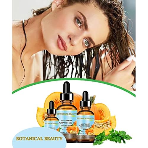 Botanical Beauty Australian PUMPKIN SEED OIL Pure Natural Virgin Unrefined Cold Pressed Carrier Oil. 2 Fl.oz.- 60 ml. for Face, Skin, Hair, Lip, Nails