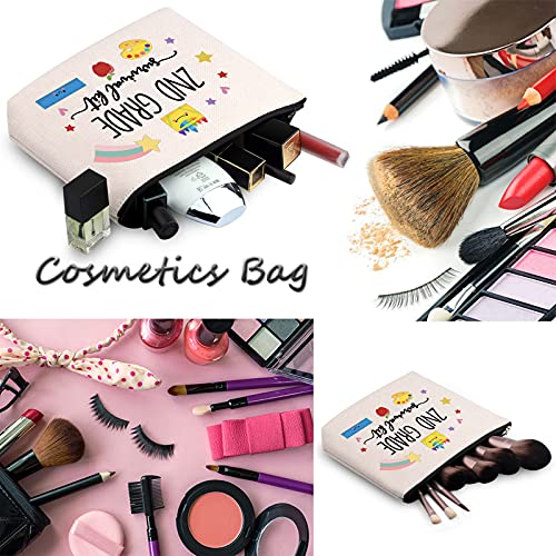 WCGXKO 2nd Grade Teacher Gift Survival Kit Zipper Pouch Makeup Bag