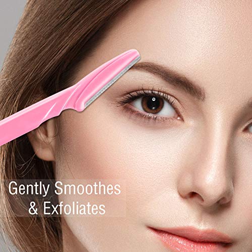 New Designed for Sensitive Skin Painless 2-in-1 Bikini Trimmer for Women,Dual Heads Electric Shaver & Razor for Body Pubic Underarm&Facial Hair,IPX7 Waterproof,Rechargeable Cordless Razor