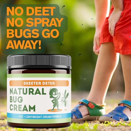Magnum Solace Natural Bug Cream - No Spray Formula, Made with Plant Essential Oils, Safe for Kids