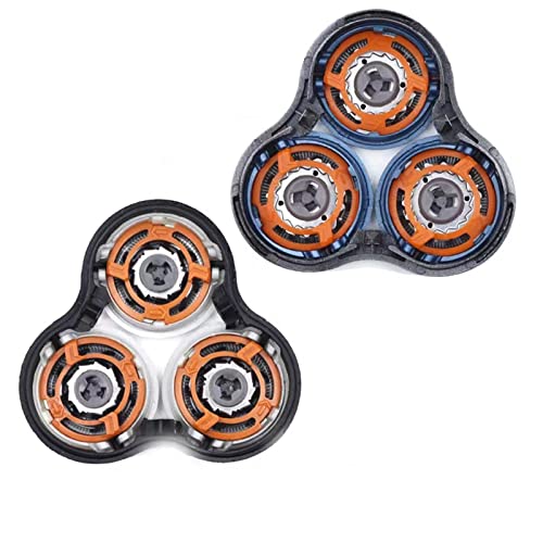 3PCS Shaver Head Blade Holder Plate Fits for Series 7000 9000 RQ12, 3PCS Razor Retaining Lock-Ring Orange Blade Retaining Rings for SH70 SH90 S7370 S9311 S7000 S9000