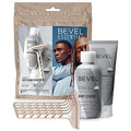 Bevel Essentials Disposable Safety Razor Shaving Starter Kit for Men, Includes 5 Stainless Steel Double Sided Safety Razors, Clear Shave Gel, and Post Shave Bump Control Cream