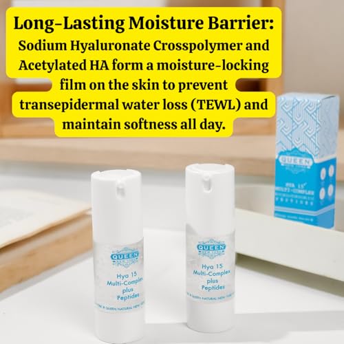 QUEEN HYA 15 Multi-Complex with Rejuline-Patented Korean peptide|Multi Peptide Serum for Face, Korean AntiAging Facial Serum & Peptide Moisturizer for hydrated, smooth, radiant-looking skin, 1.01fl oz
