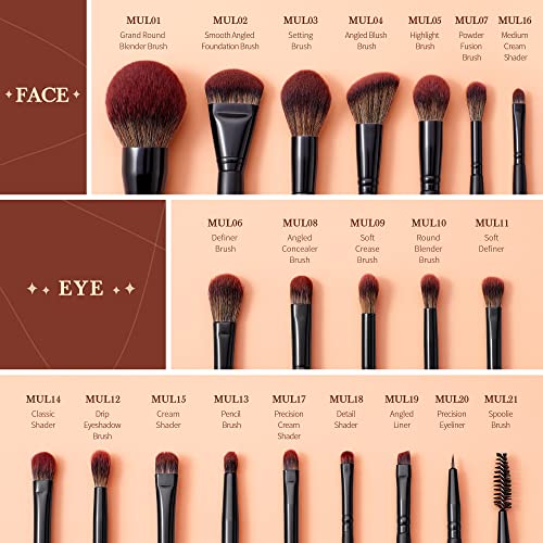 Jessup Makeup Brushes T271 with Makeup Sponge SP013